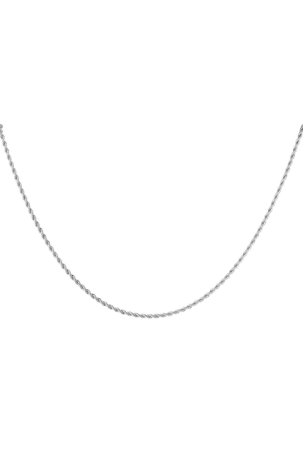 Unisex Halskette gedreht kurz - Goldfarbe-2.0MM