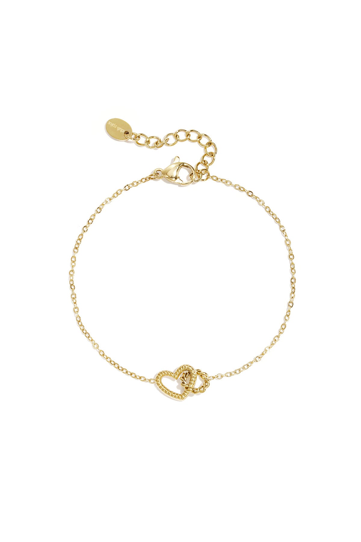 Armband mit verbundenem Herzanhänger