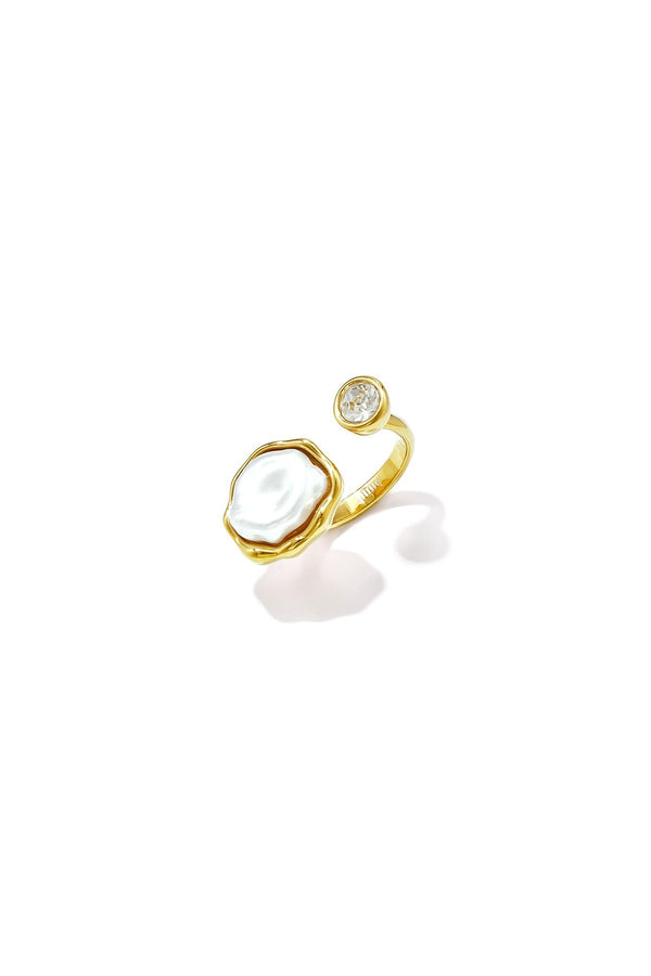 Margo Ring – Perle mit Stein – LOVAMORE