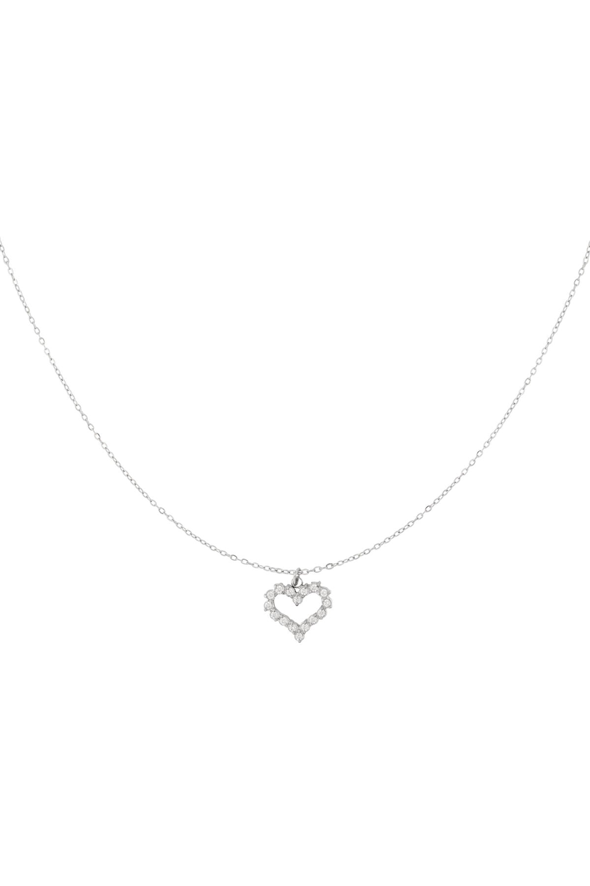 Strass-Herz-Halskette