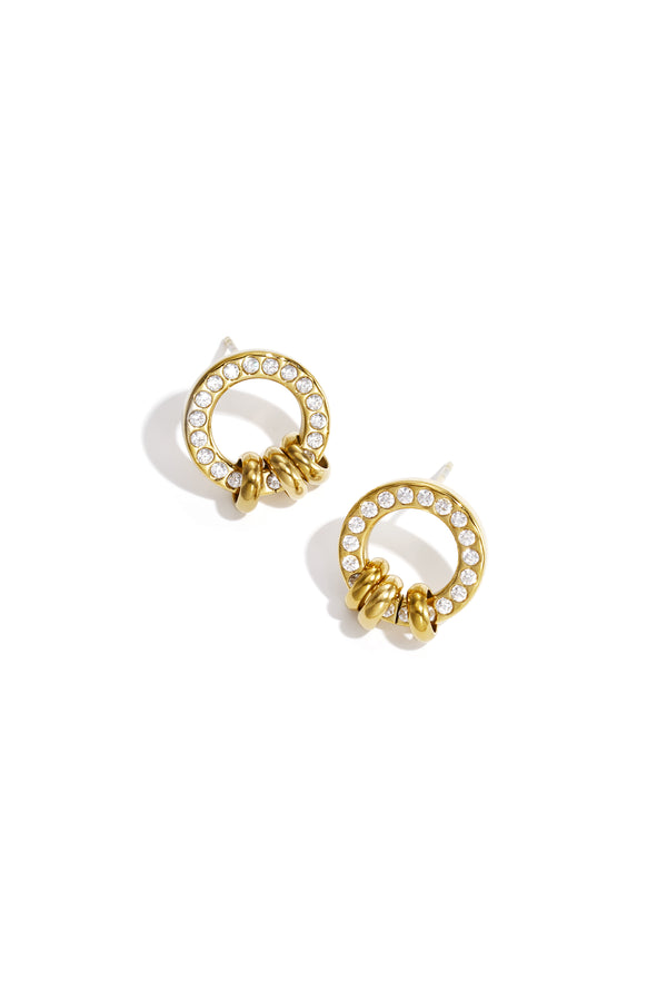 Cerchia Ohrstecker – Kreis mit Ringen – LOVAMORE