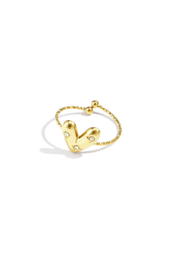 Nuvea Ring – Verziertes Herz – LOVAMORE