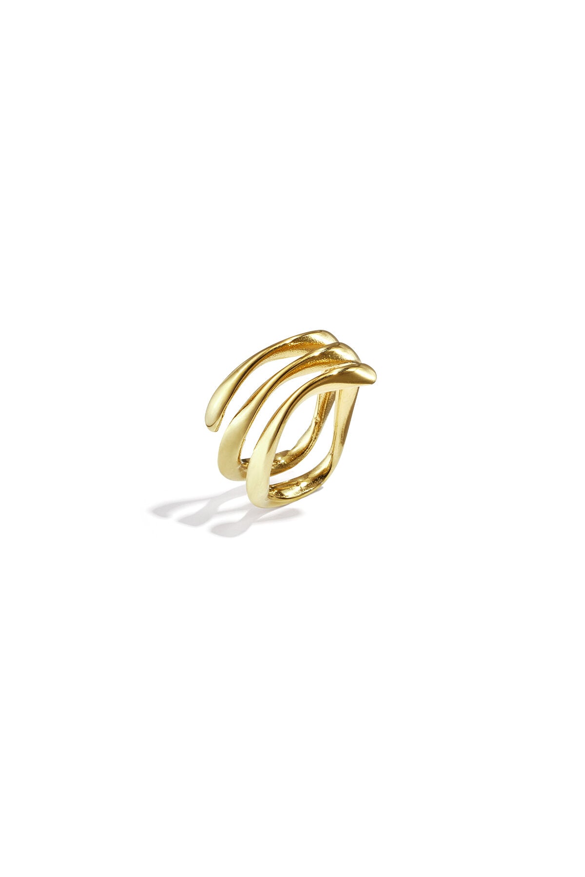 3-lagiger Ring mit Welleneffekt