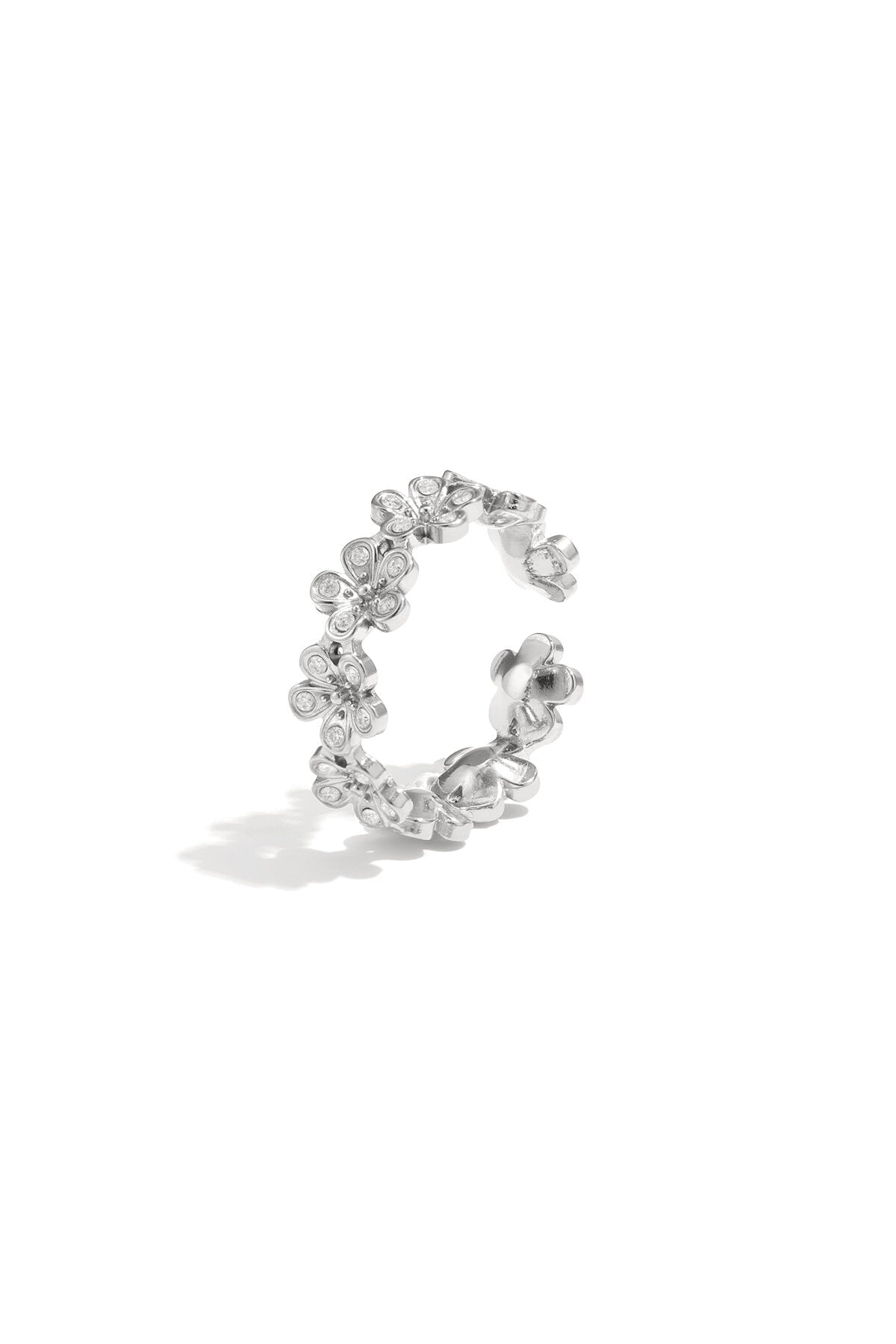 Daisy-Ring mit Steinen
