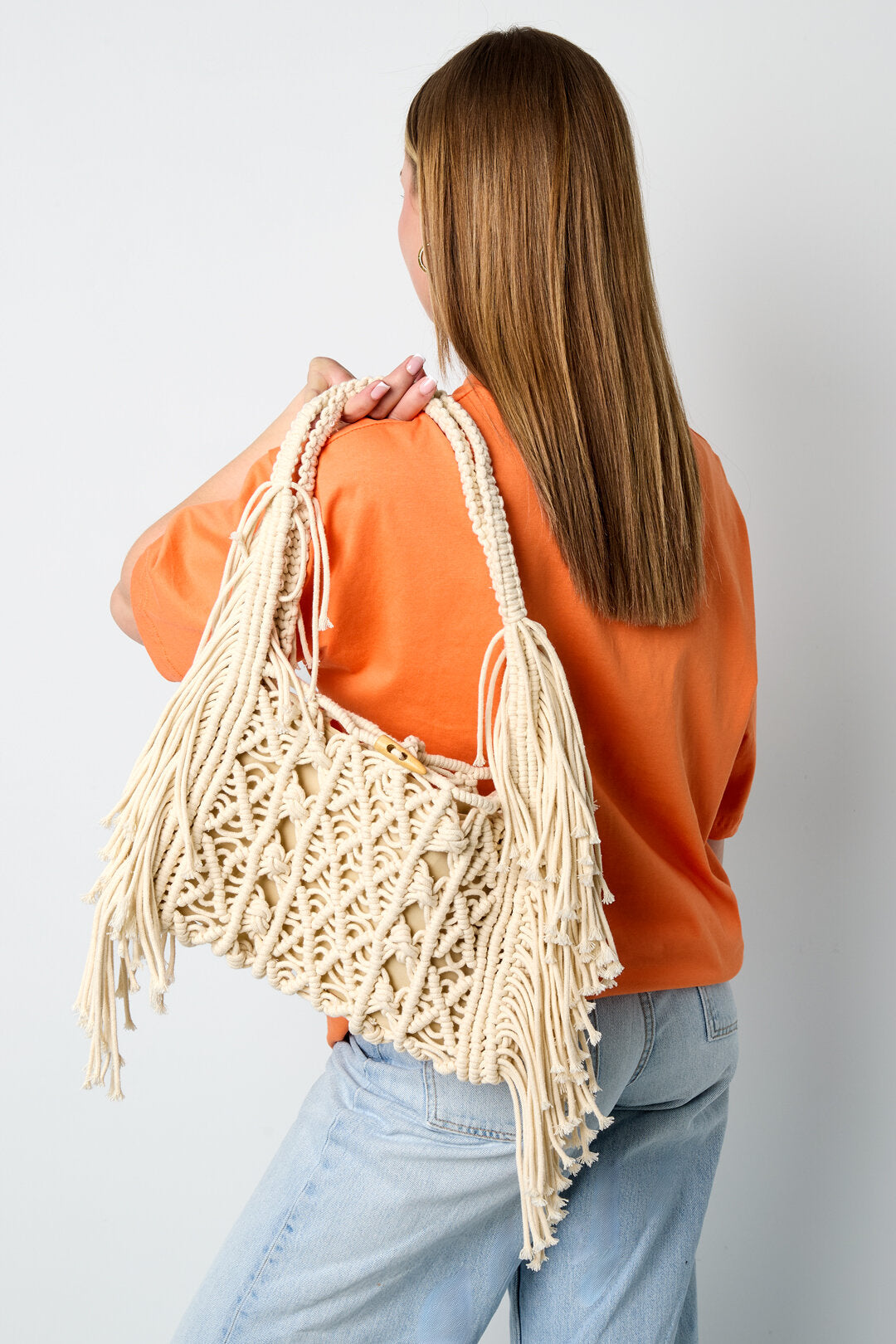 Strandtaschen, einfarbig, aus Baumwolle, Urlaubs- und Strandaccessoires