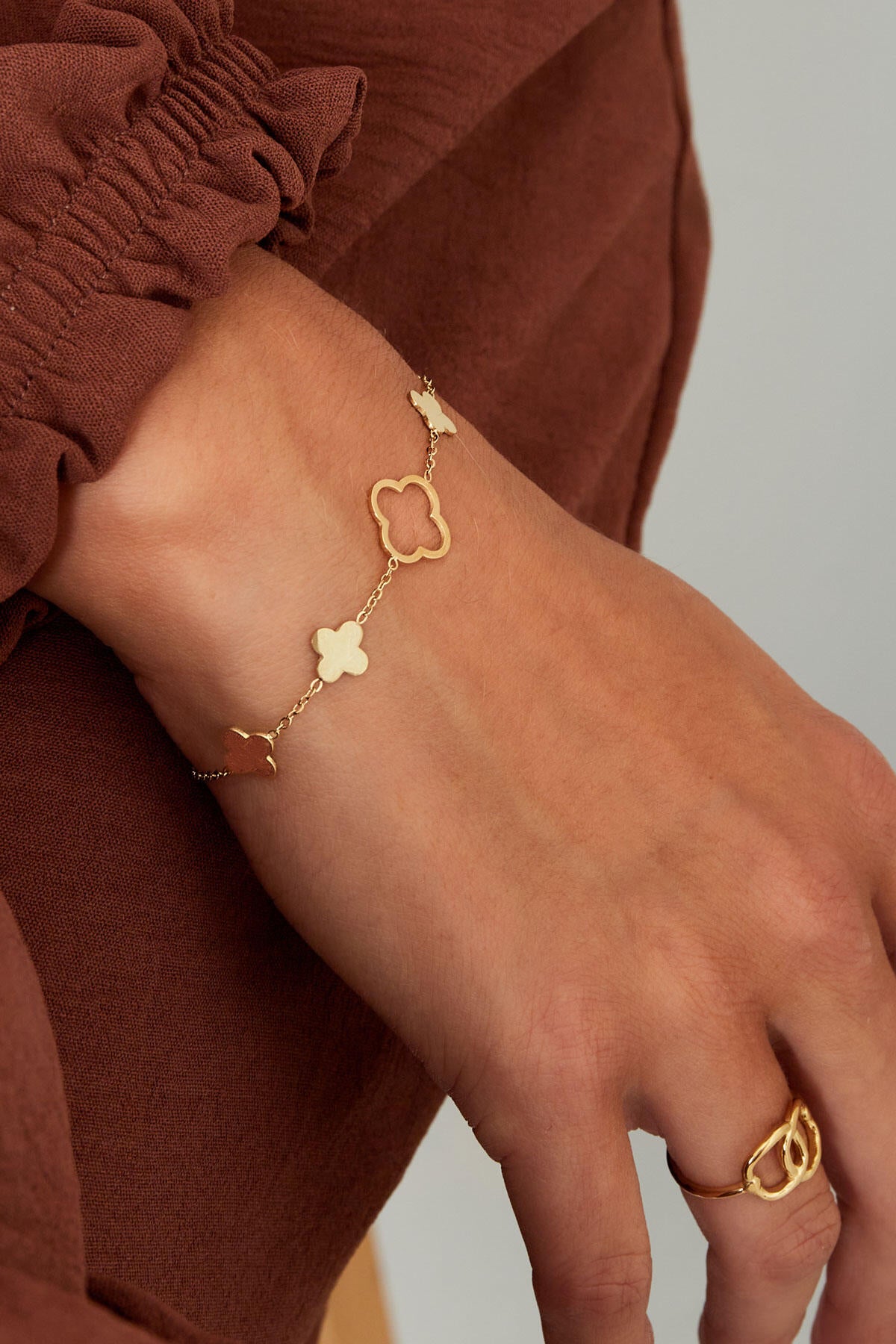 Armband Kleeblätter 
