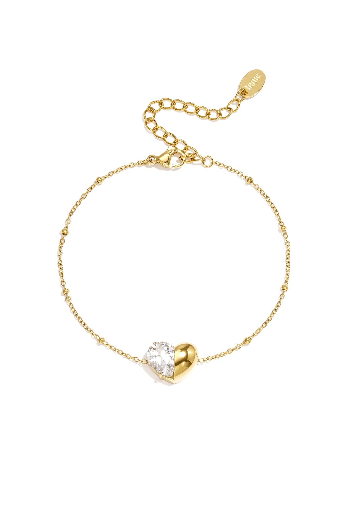 Corina Armband – Zirkonia-Herz – LOVAMORE