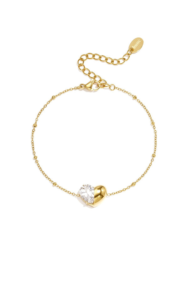 Corina Armband – Zirkonia-Herz – LOVAMORE
