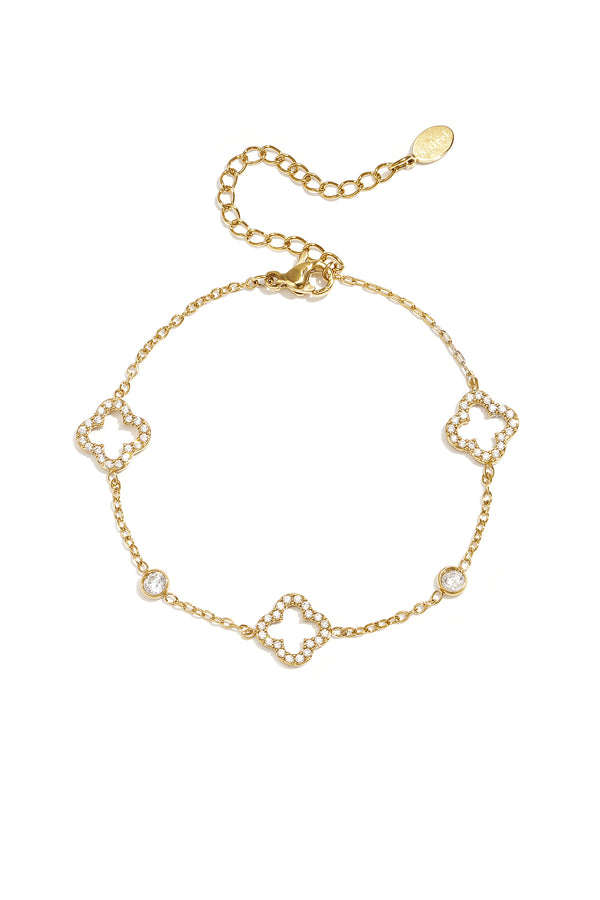 Trèfle Armband – Kleeblätter mit Zirkonia – LOVAMORE