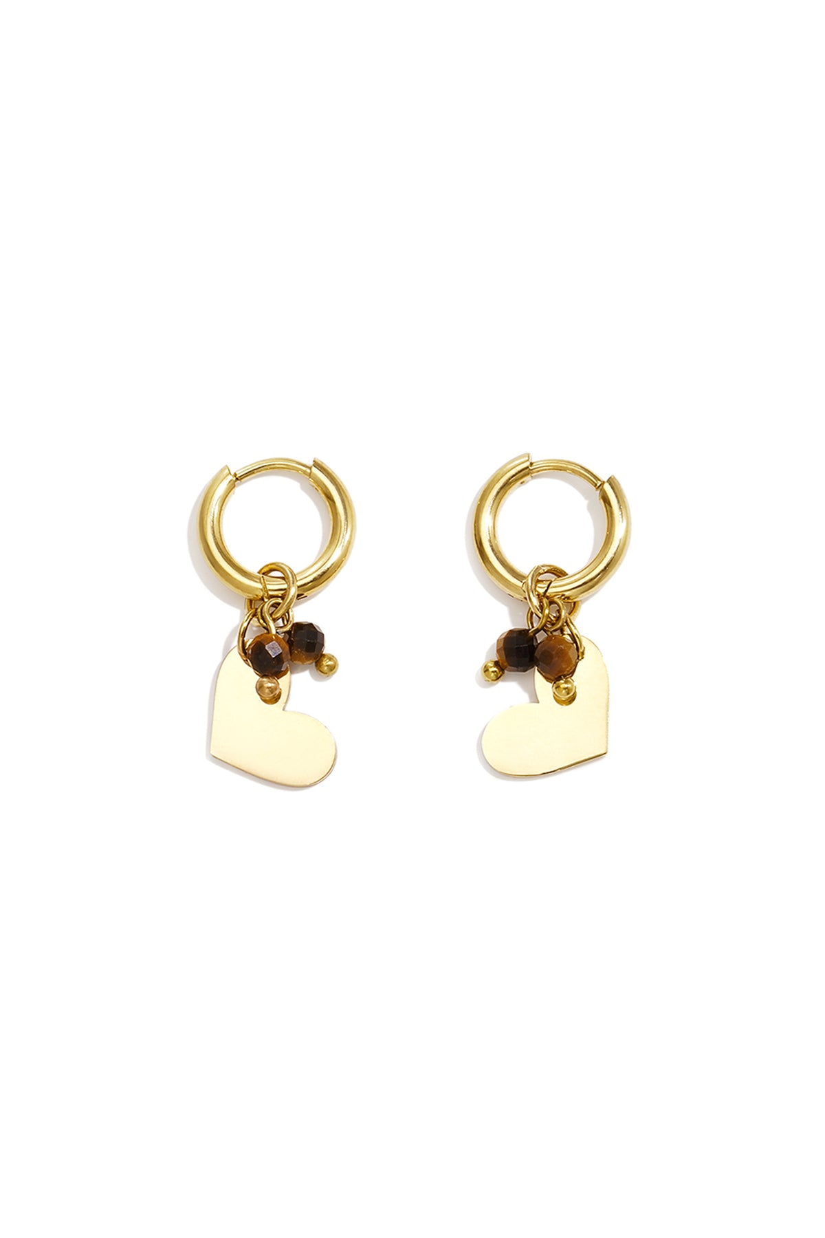 Corali Ohrringe – Mini-Herz, 14K