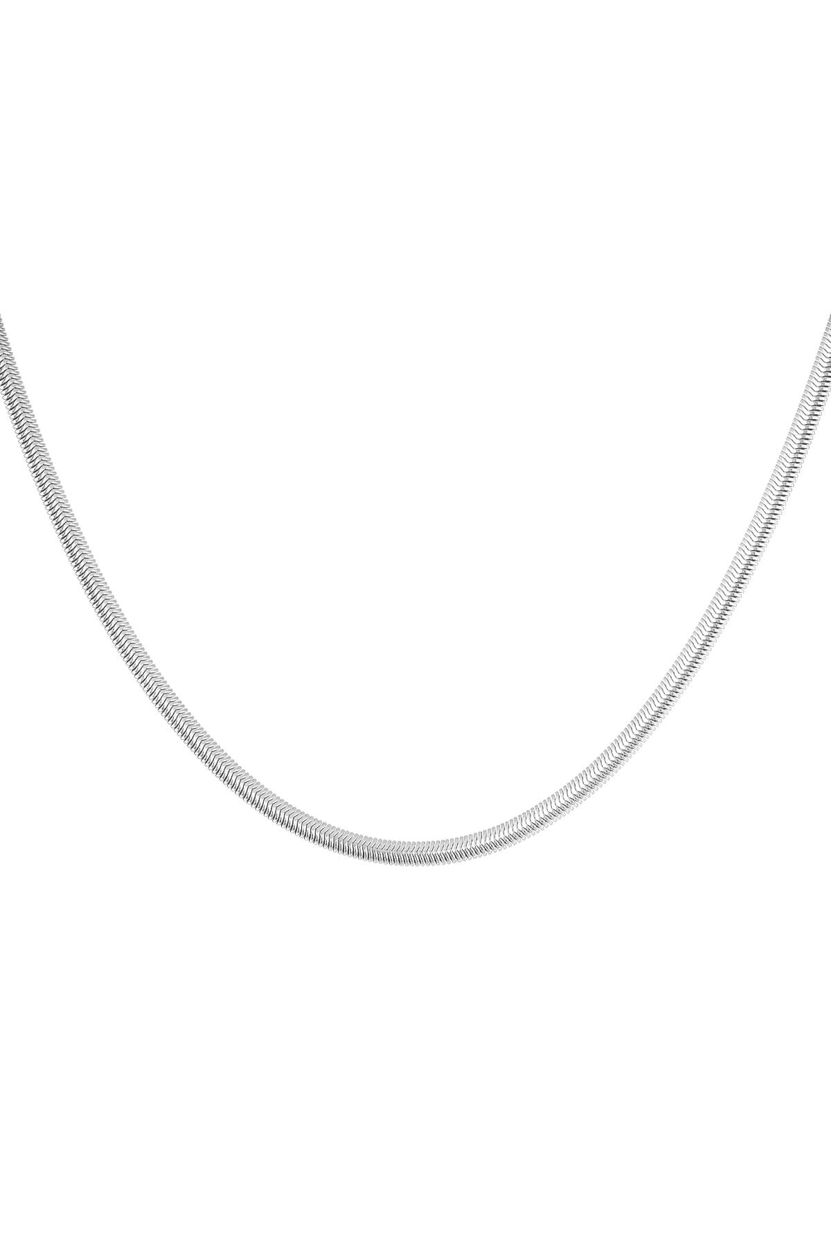 Halskette flach mit Aufdruck - Goldfarbe-4.0MM