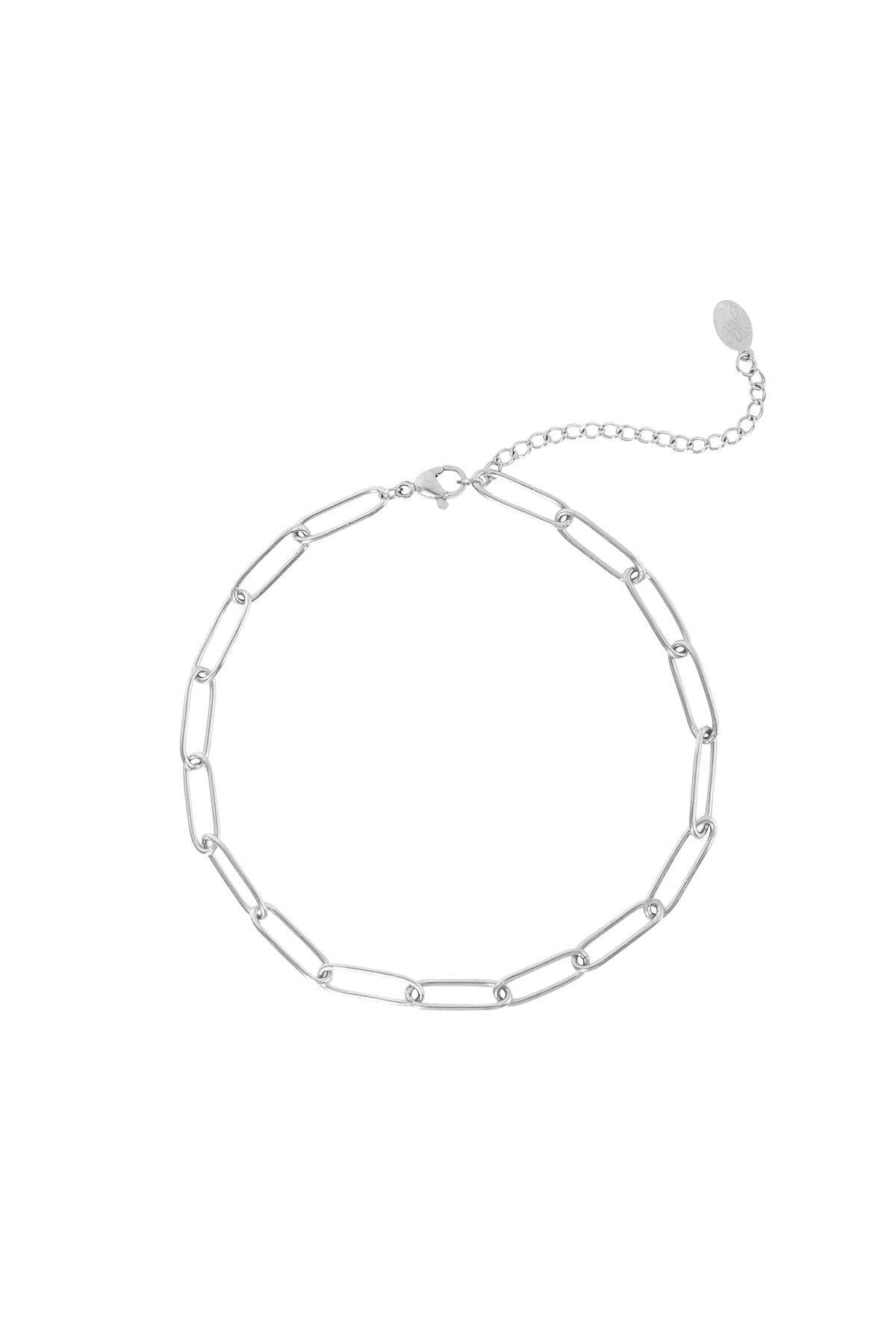 Fußkette Plain Chain Silber Edelstahl