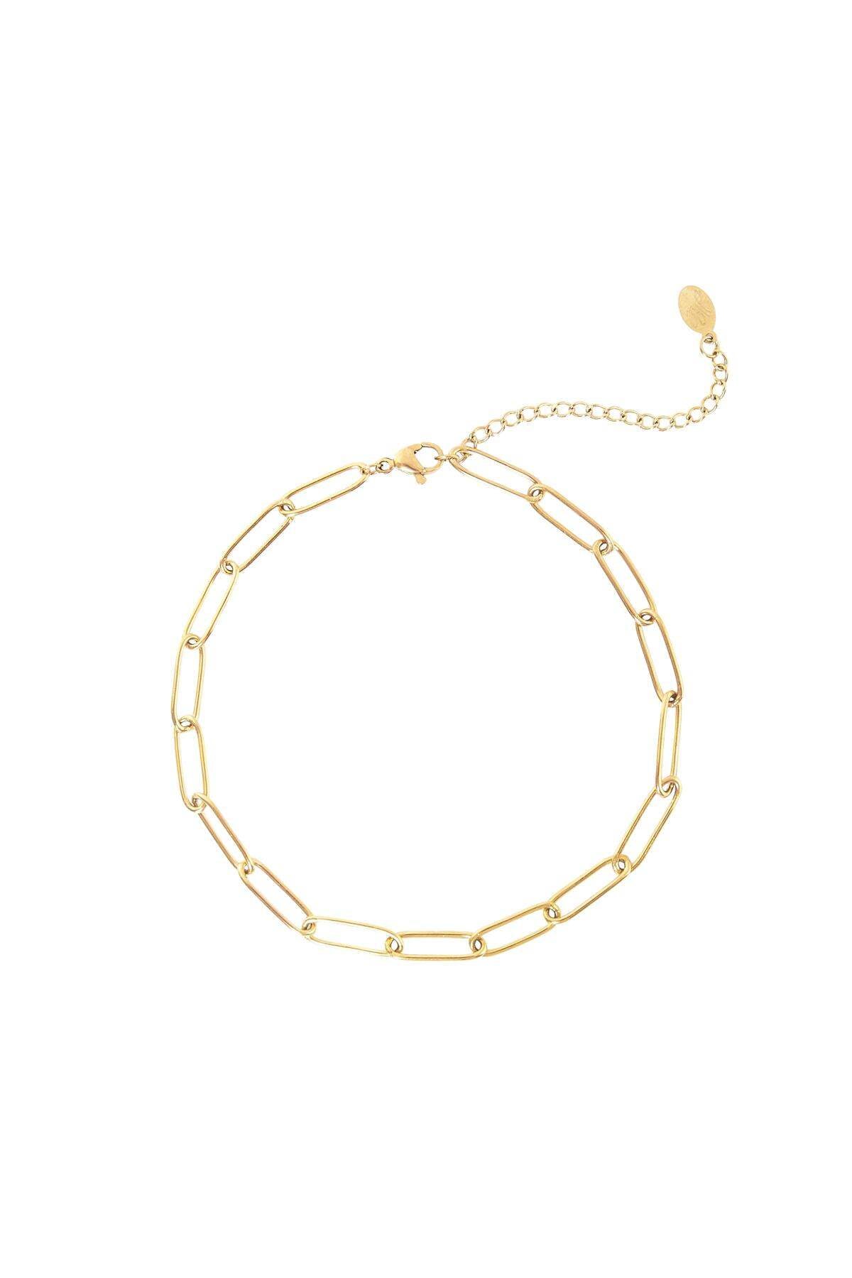 Fußkette Plain Chain Silber Edelstahl