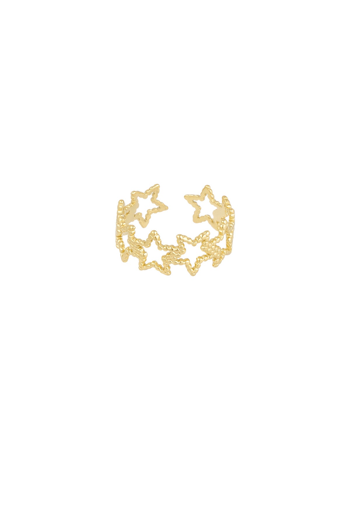Ring „Sparkle all the way“ – Goldfarbe  - Goldfarbefarbe