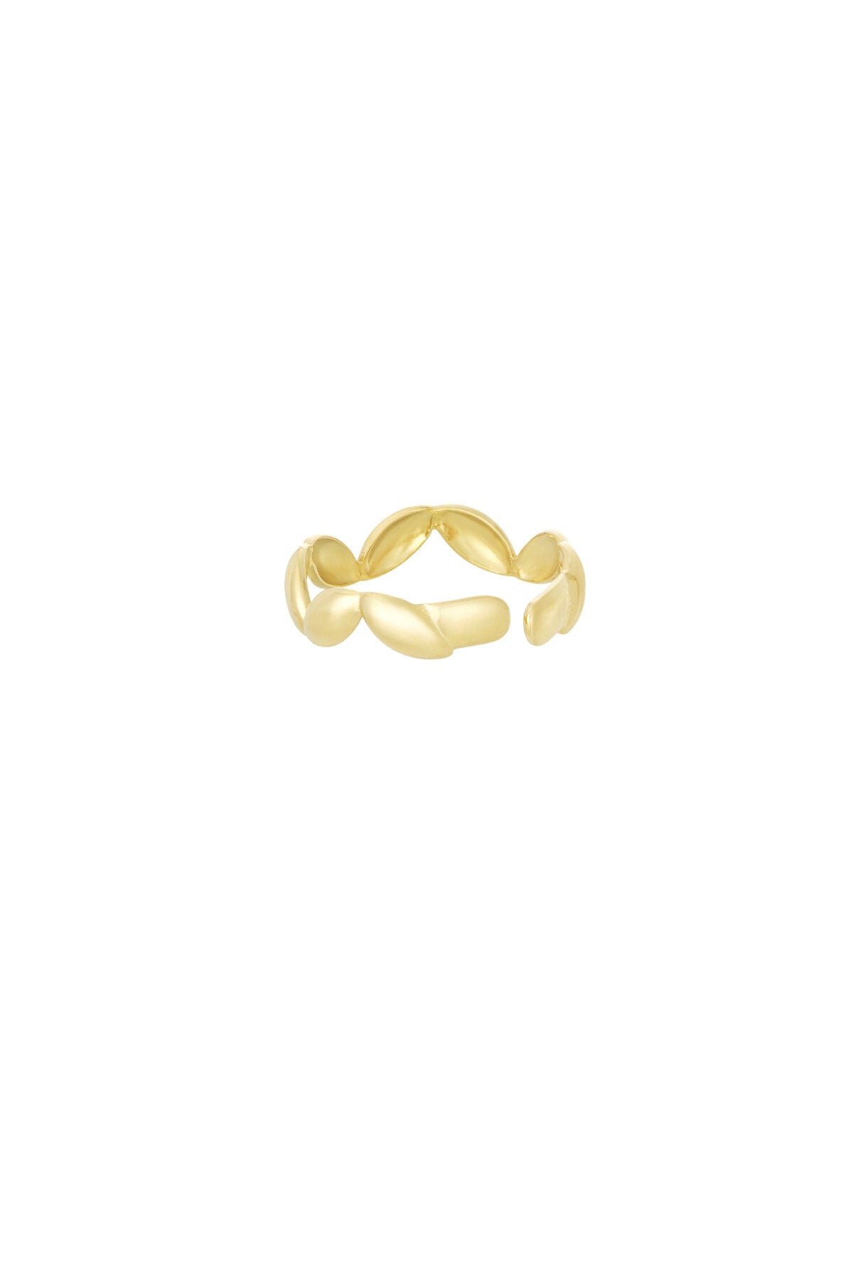 Gewellter Wunderring - Goldfarben
