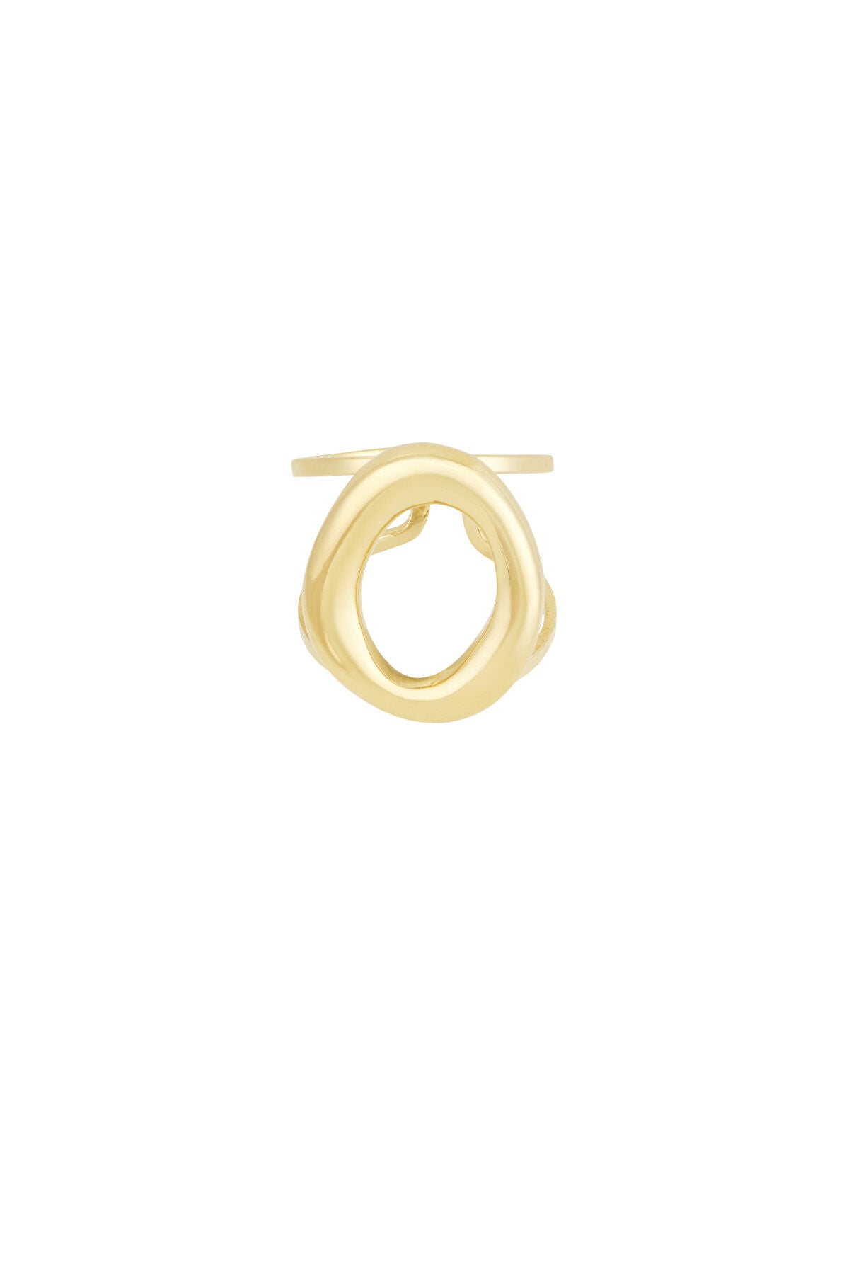 Auffälliger Kreisring - Goldfarben