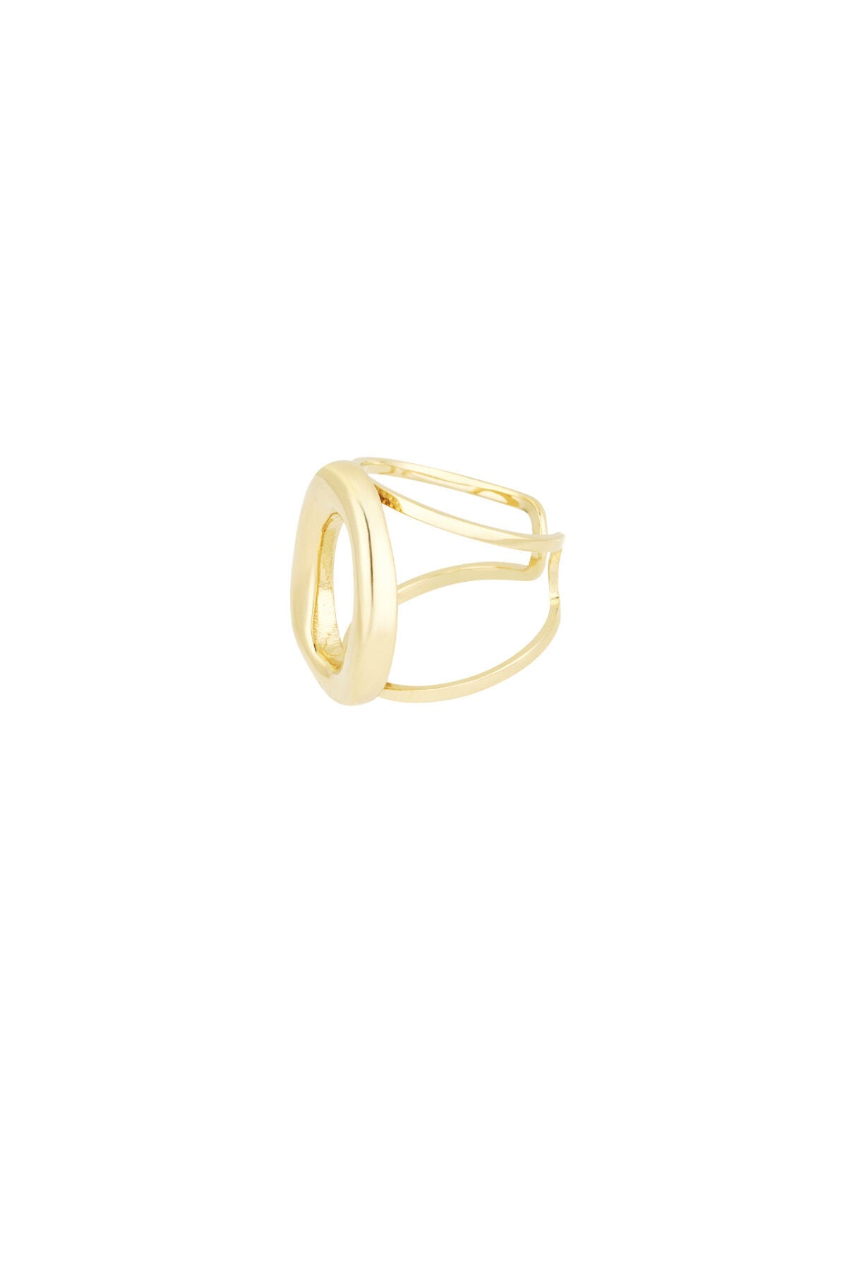 Auffälliger Kreisring - Goldfarben