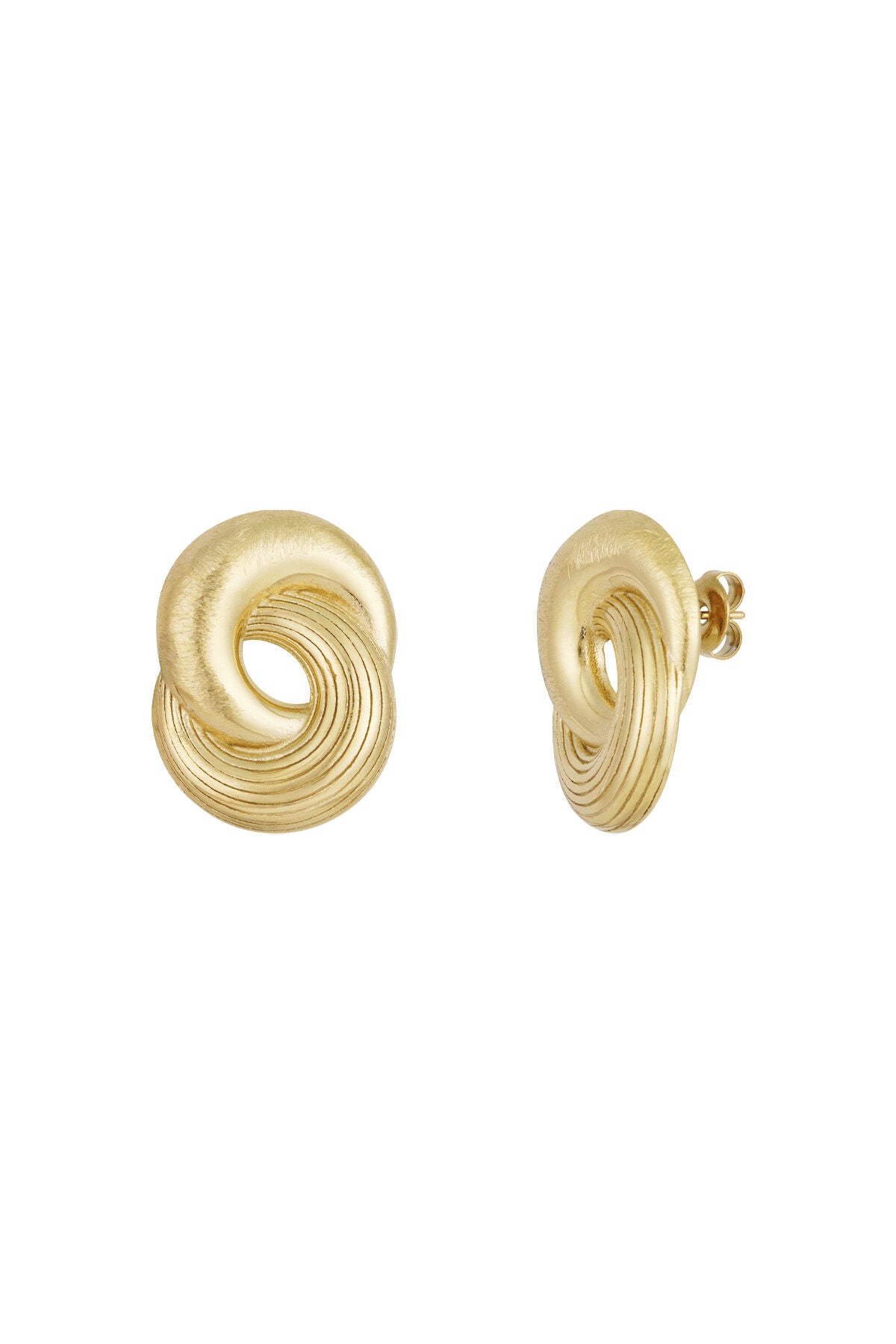 Infinity Twist Ohrringe - Goldfarben