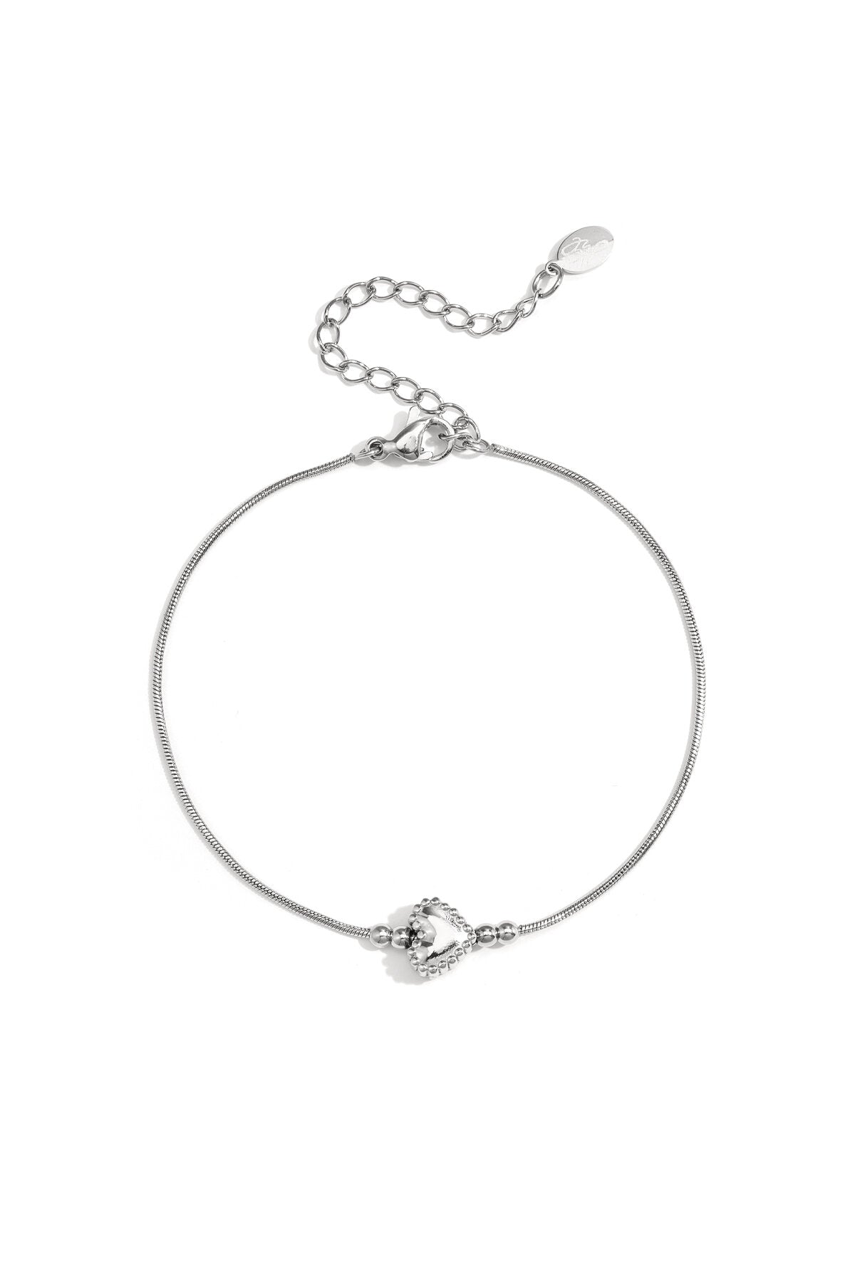 Minimalistisches Armband mit verziertem Herz