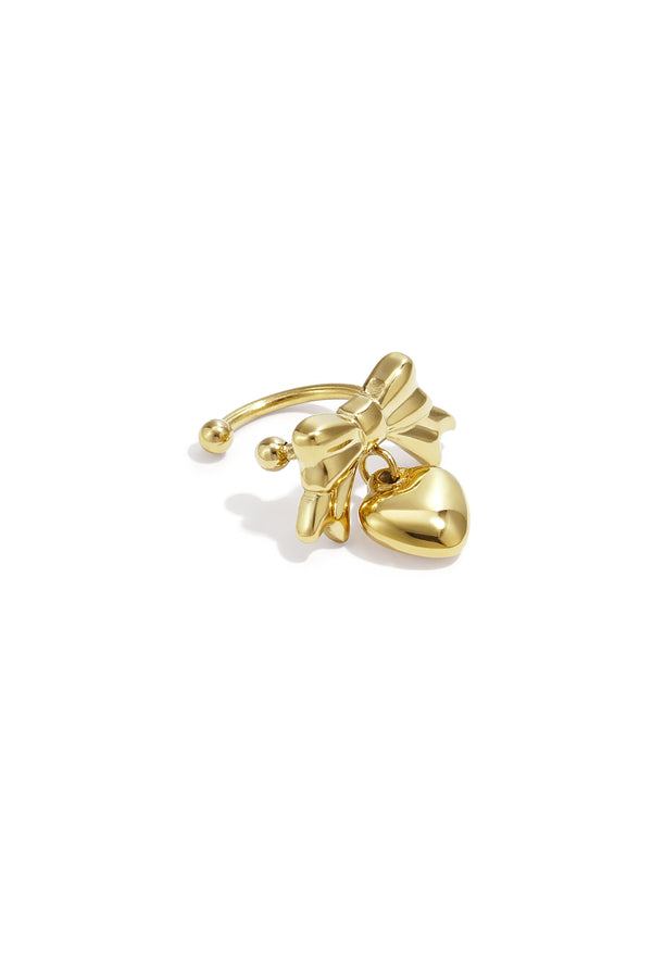 Amie Ear Cuff – Herz und Schleife – LOVAMORE