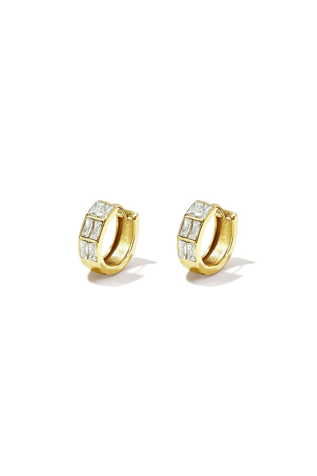 Quadra Creolen – Rechteck mit Strass – LOVAMORE