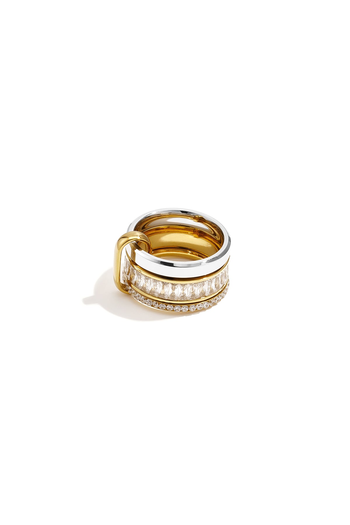 Duala Ring – Doppelt mit Zirkonia – LOVAMORE