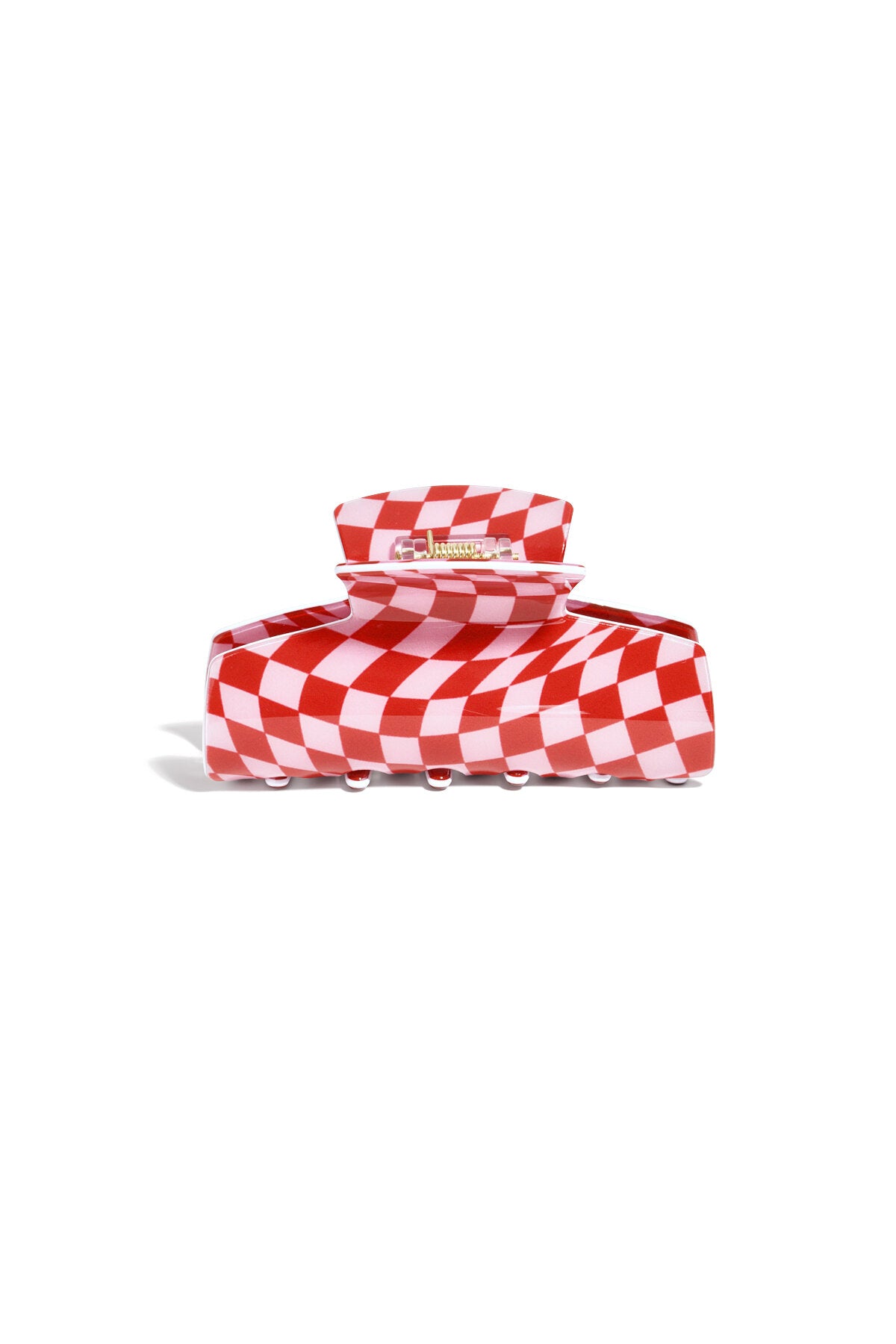 Haarspangen Plaid Casual Imitation Acetat Blatt Valentinstag Zubehör