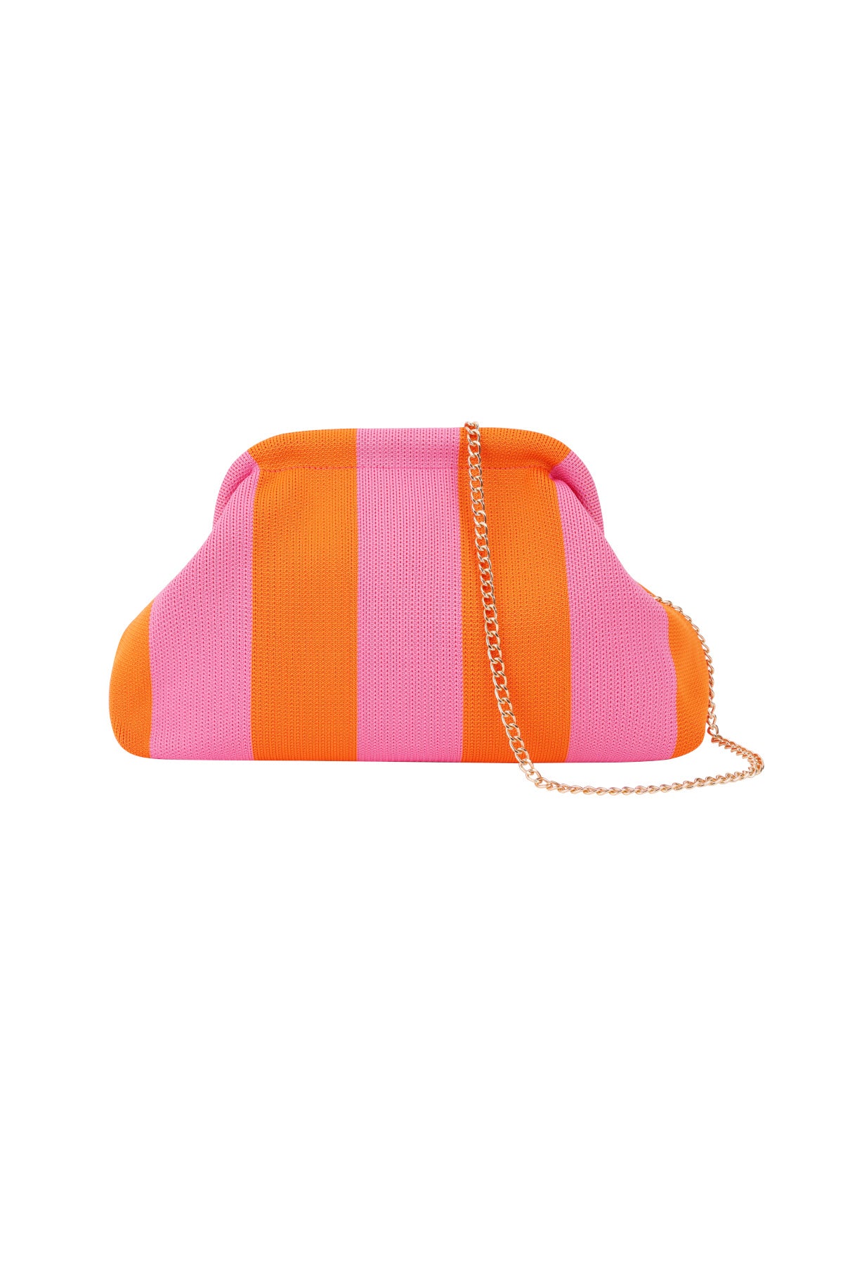 Gestreifte Strandclutch