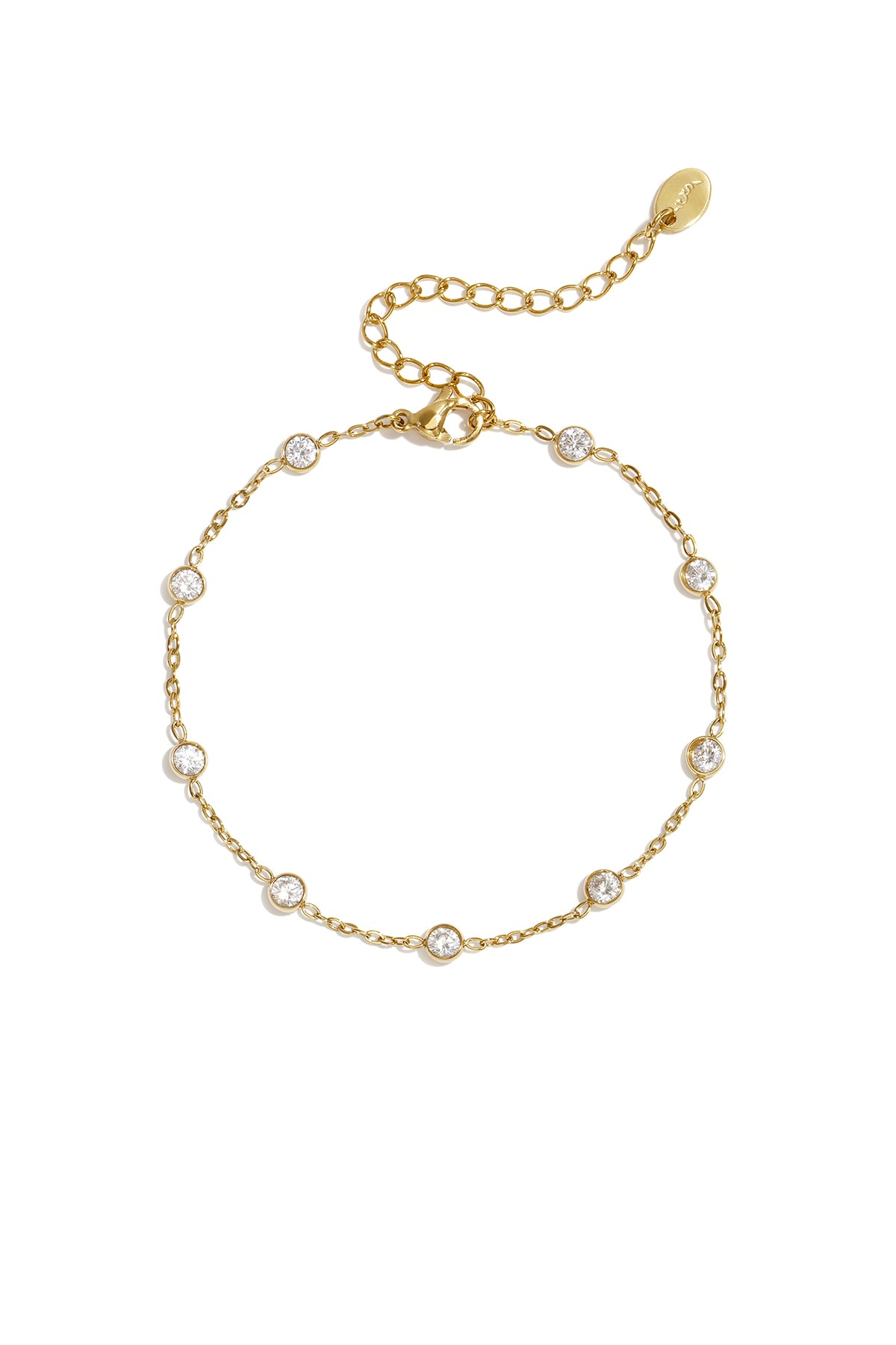 Orbelle Armband – Kreis-Charms mit Zirkon