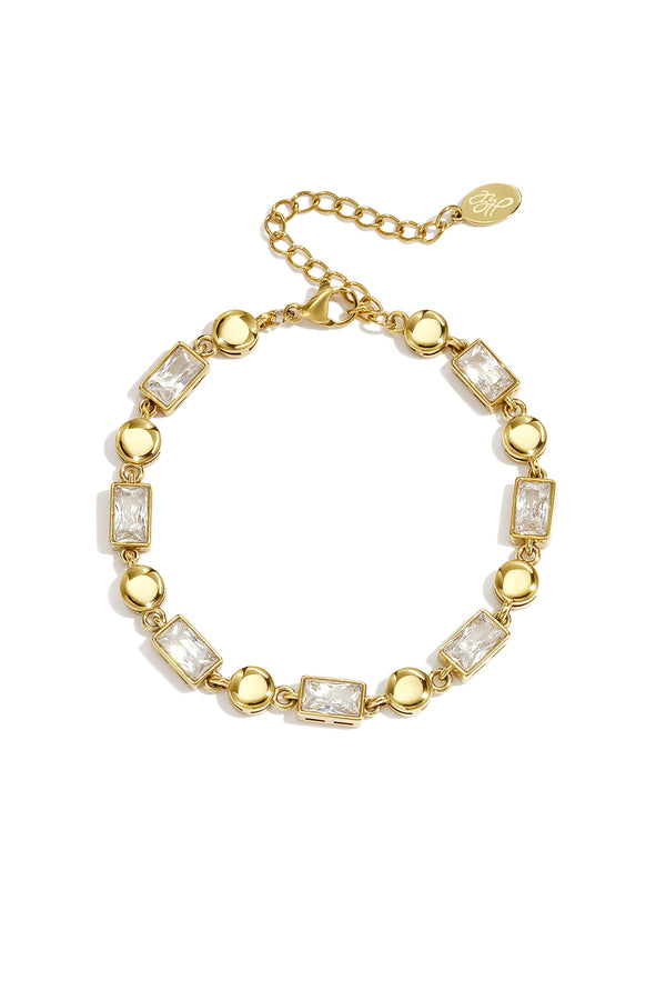 Gemina Armband – Eckige Zirkonia – LOVAMORE