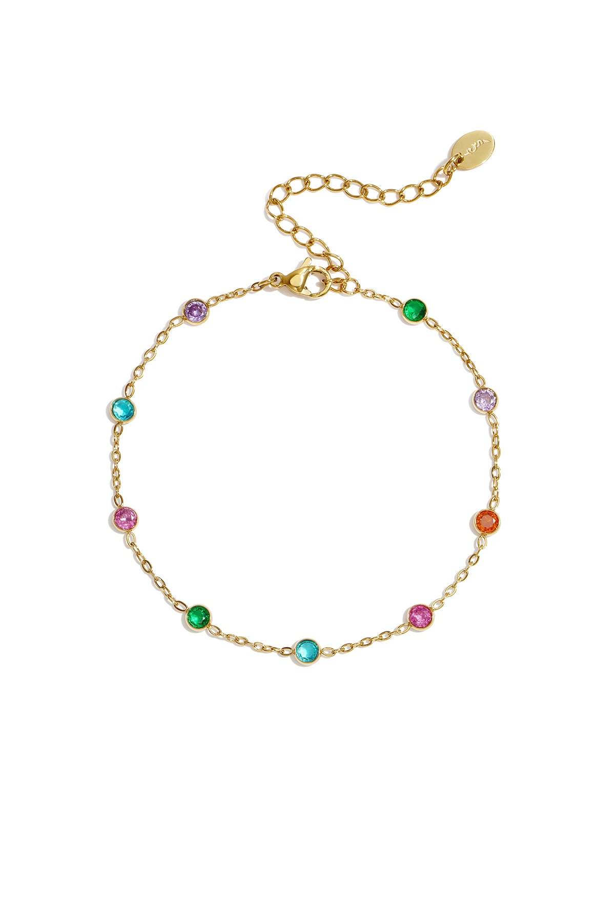 Edelstahl-Charm-Armbänder, schlichte Serie „Kreis“, Damenschmuck