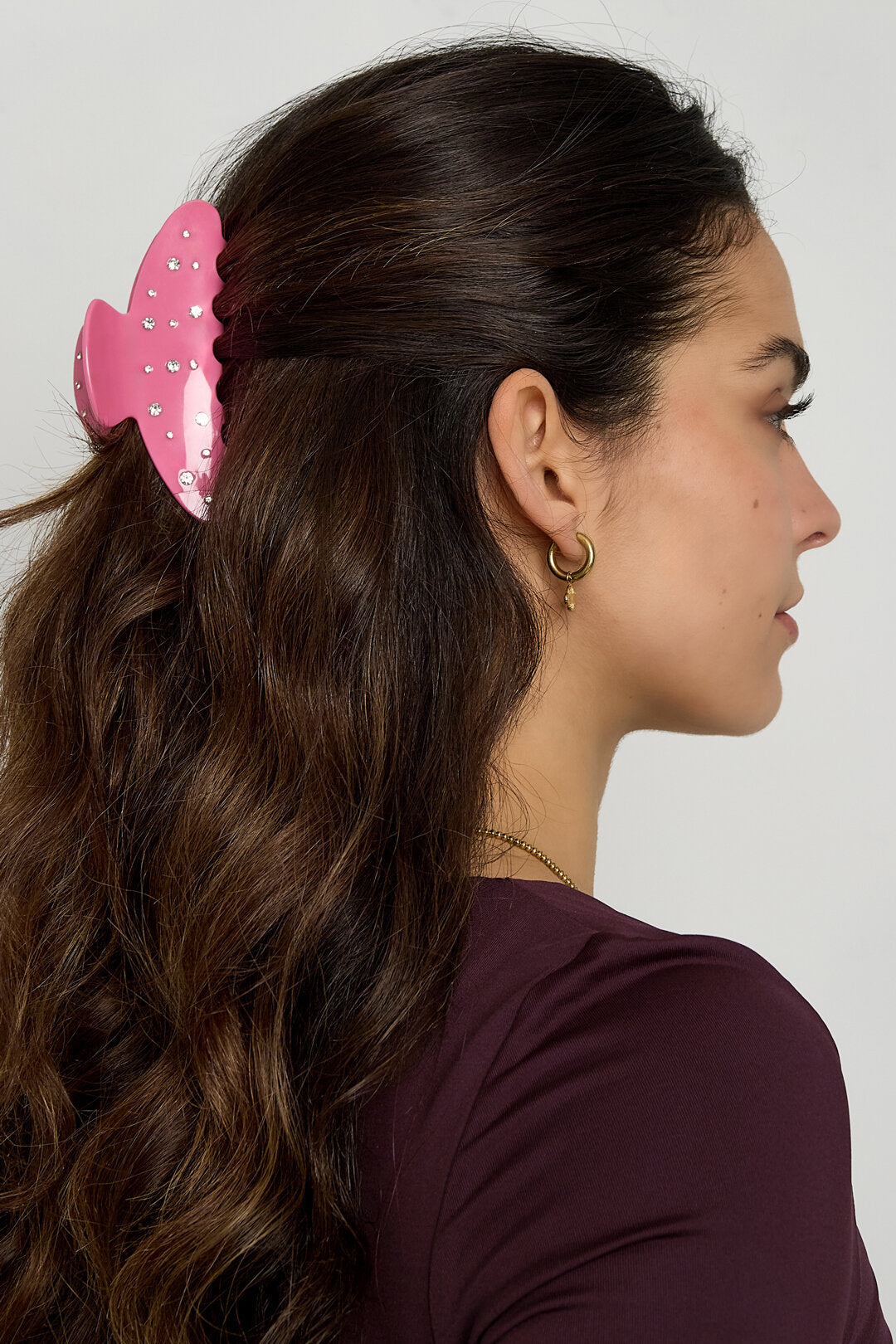 Haarspangen Polka Dots Casual Imitation Acetat Blatt Valentinstag Zubehör