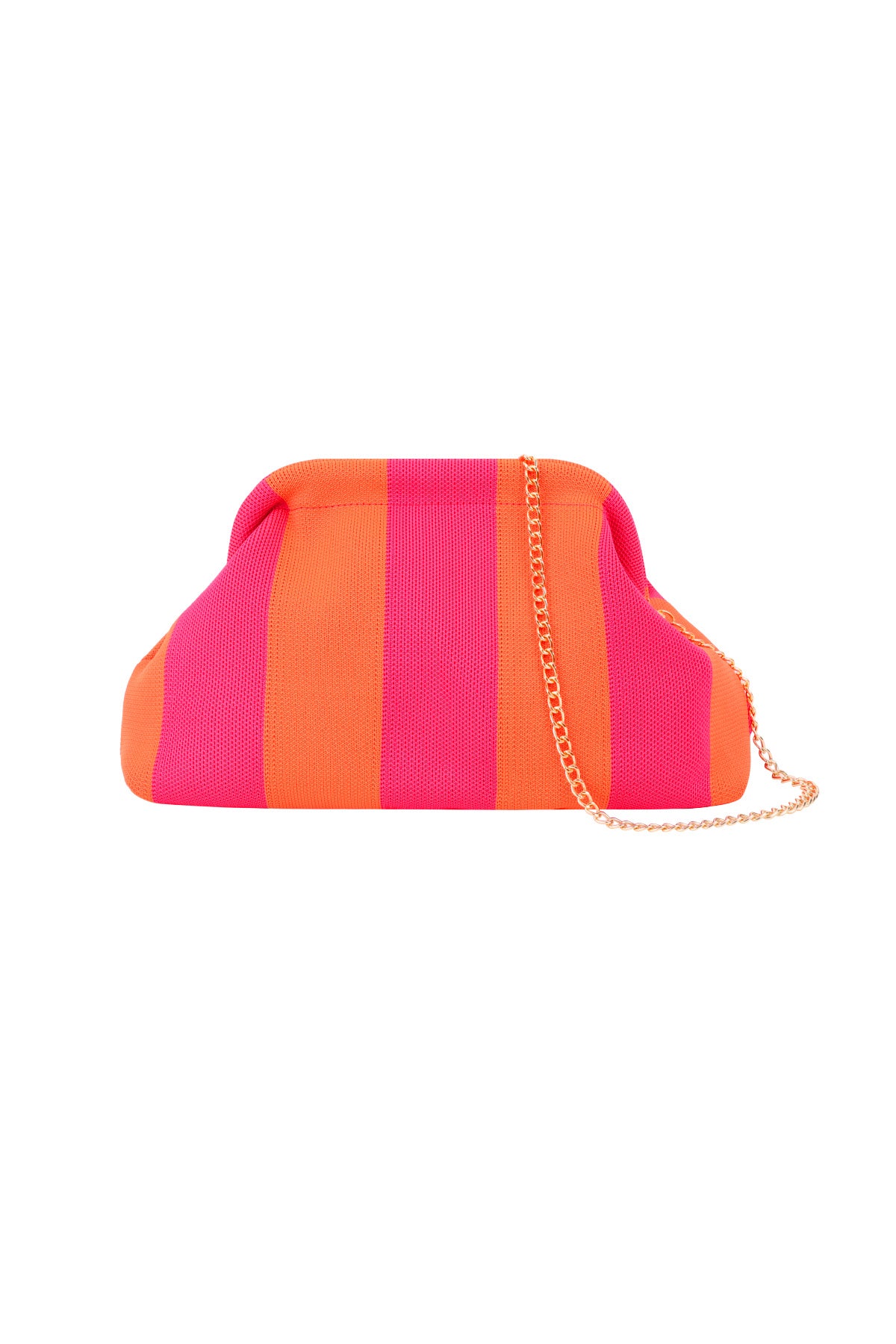 Gestreifte Strandclutch