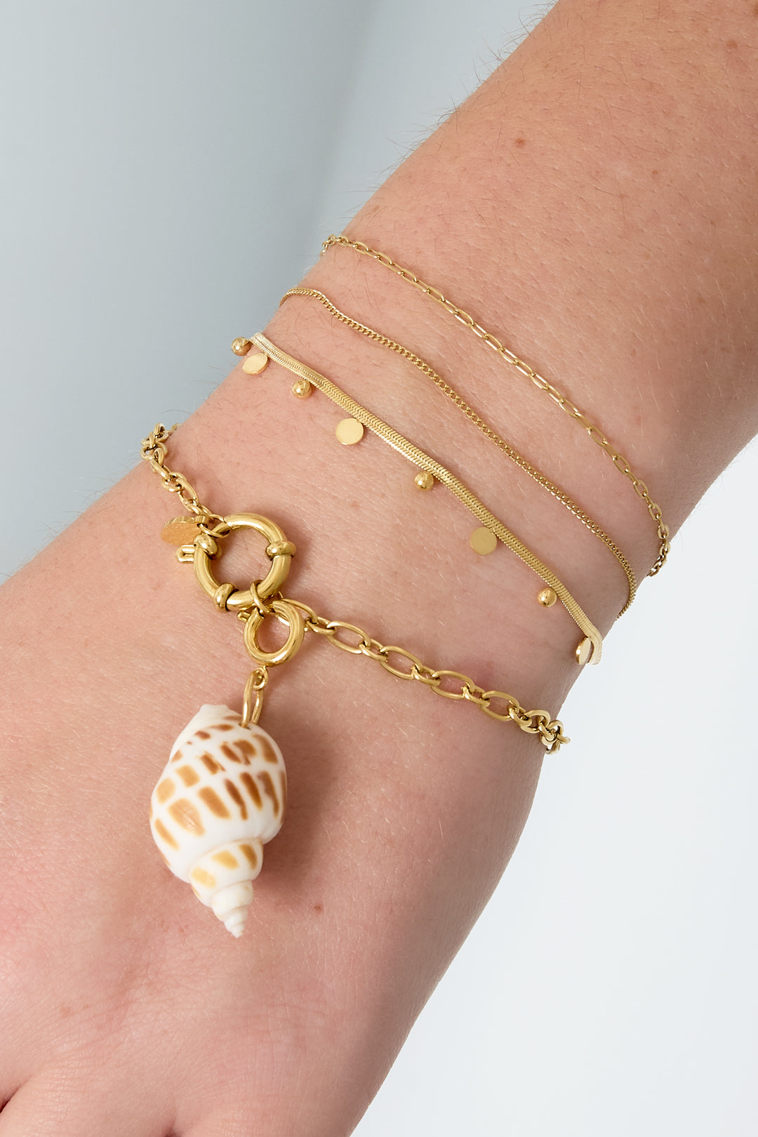 Charm-Armband Glieder – getragen