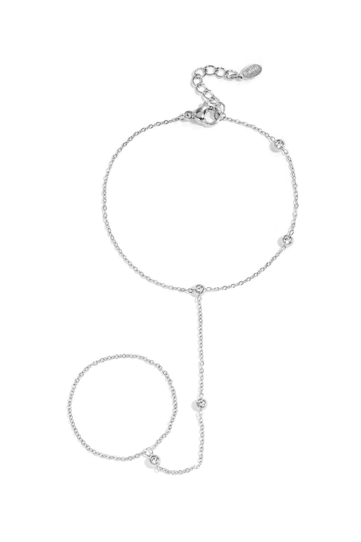Sahara Handkette – Mit Steinen – Silber