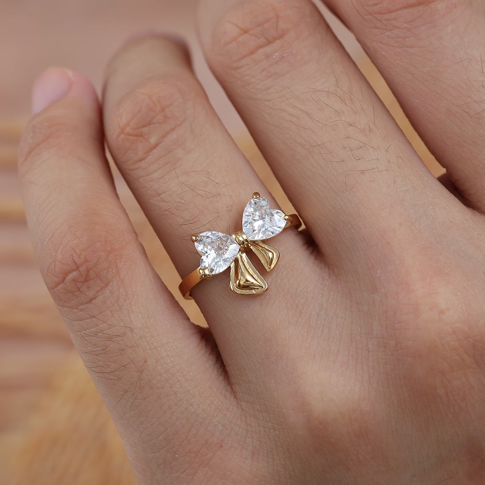 Vintage Bowtie Diamond Ring - Lovamore