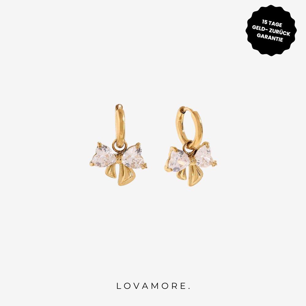 Vintage Bowtie With Diamond Ohrringe - Lovamore